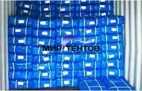 тенты тарпаулин в контейнере