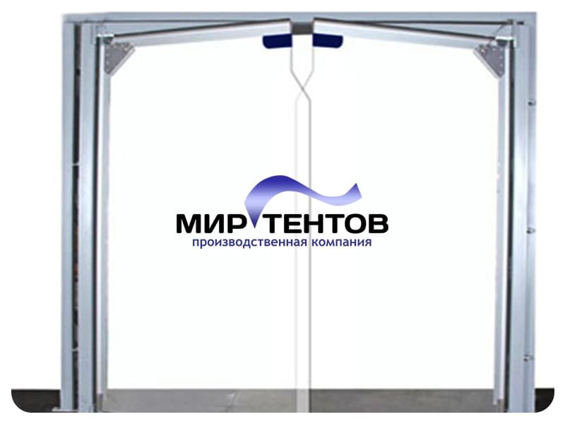 Маятниковая дверь пвх 2,5x3м прозрачная